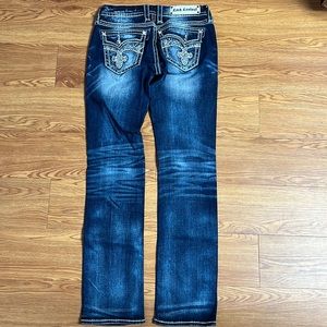 Rock Revival Jeans - dark wash “Berry” straight leg women’s size 28
